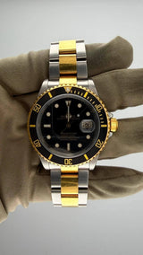 2000 Rolex Submariner Black Dial 16613 (Watch + Papers + WT) - Thumb 3