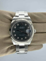 2018 Rolex Datejust 41 Rhodium Diamond Dial 126334 (Watch + Card) - Thumb 3