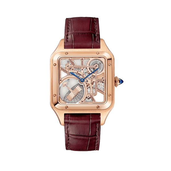 Cartier Santos Skeleton Skeleton Leather 31mm