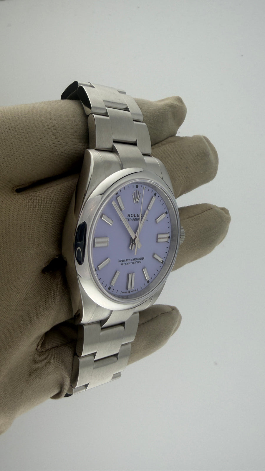 New 2026 Rolex Oyster Perpetual 41 Lavender 134300 (Watch,Card,Box & Booklets) - Image 4