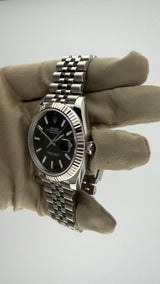 2023 Rolex Date-Just Black Stick 126334 (Watch, Card & Box) - Thumb 3