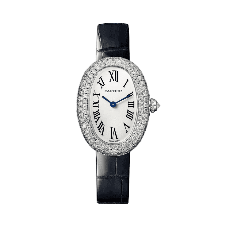 Cartier Baignoire White Leather 26mm - Image 1