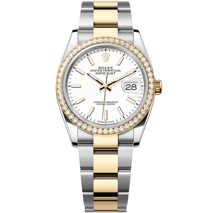 Rolex Datejust White Two-Tone 36mm - Image 1