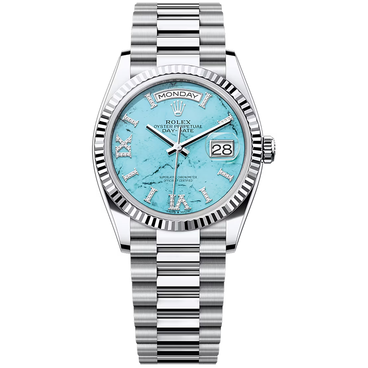 Rolex Day-Date Blue Platinum 36mm - Image 1