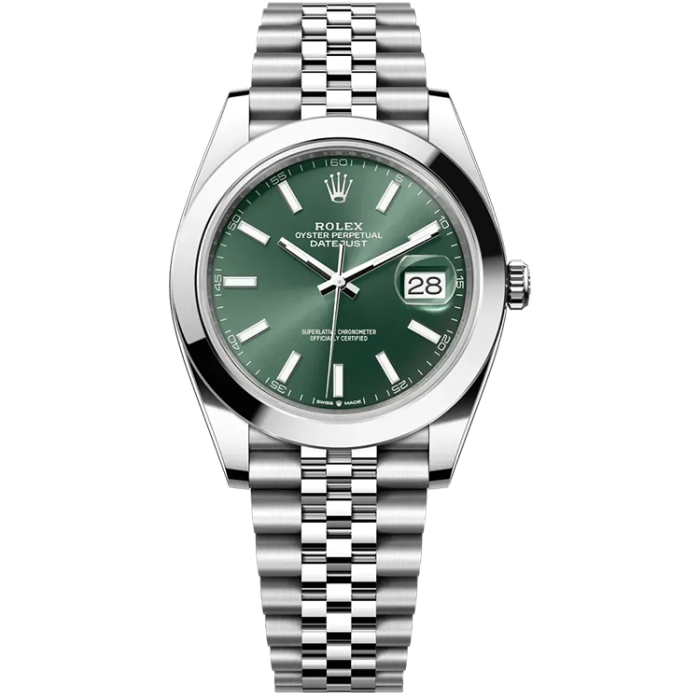 Rolex Datejust Green Steel 41mm - Image 1