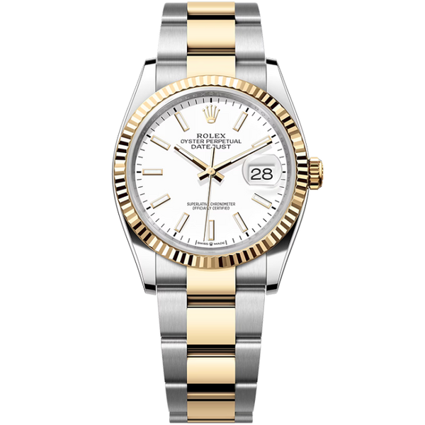Rolex Datejust White Two-Tone 36mm