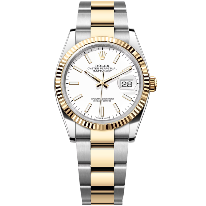 Rolex Datejust White Two-Tone 36mm - Image 1