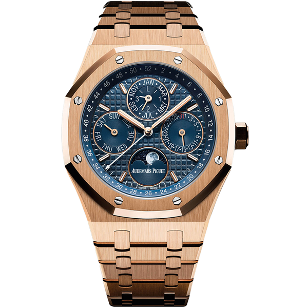 Audemars Piguet Royal Oak Perpetual Calendar Blue Rose Gold 41mm