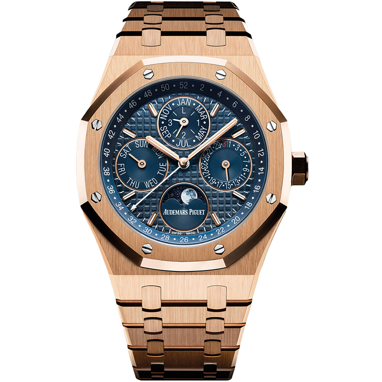 Audemars Piguet Royal Oak Perpetual Calendar Blue Rose Gold 41mm - Image 1