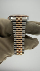 2021 Rolex Datejust 36 Roman Diamond Dial & Bezel 126281RBR (Watch + Card + WT) - Thumb 8