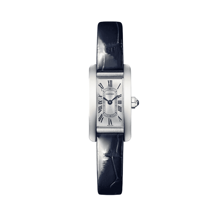 Cartier Tank Américaine Silver Leather 15mm - Image 1