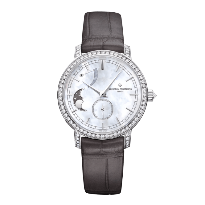 Vacheron Constantin Traditionnelle Moon Phase Mother of Pearl Alligator Leather 36mm - Image 1