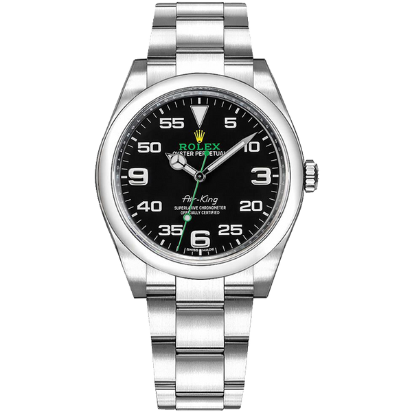 Rolex Air King Black Steel 40mm