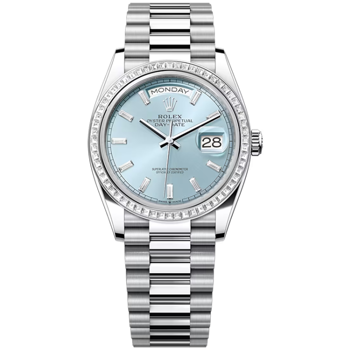 Rolex Day-Date Blue Platinum 36mm - Image 1
