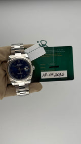 2026 Rolex Datejust 41 Blue Roman Dial 126334 - Thumb 2
