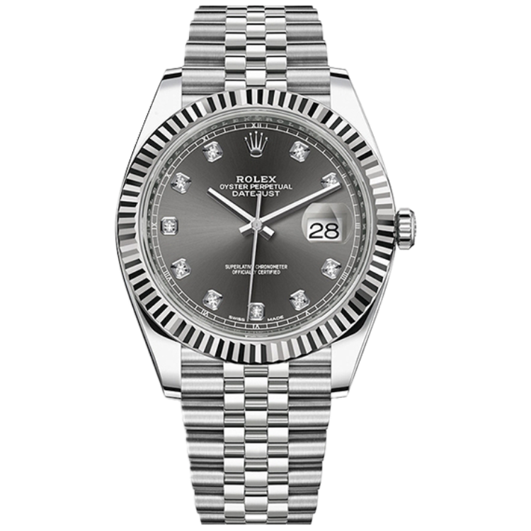Rolex Datejust Grey Steel 41mm - Image 1