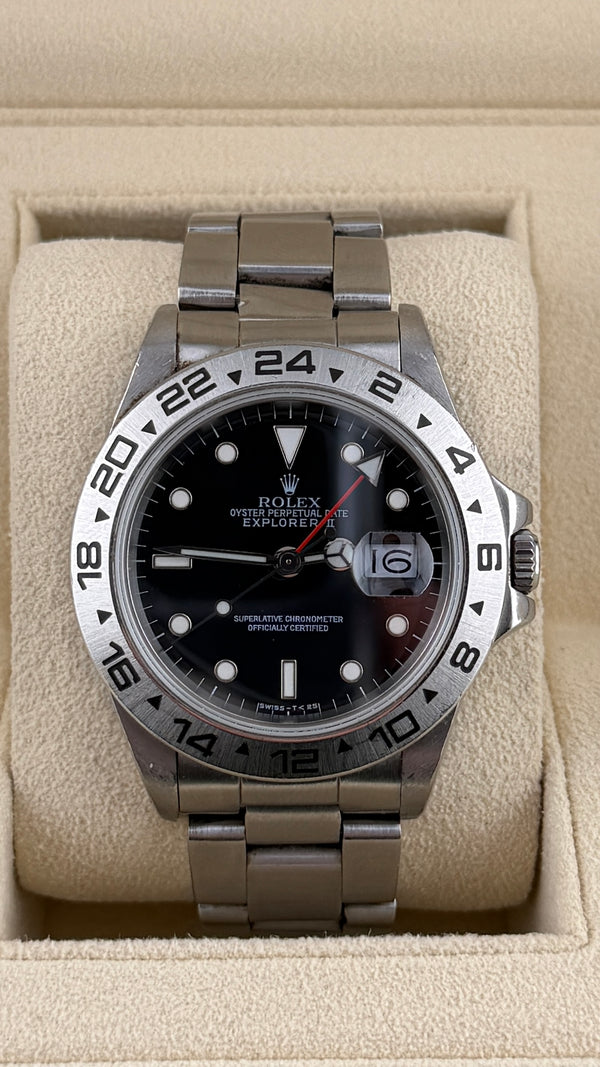 1988 Rolex Explorer II 16570 (Watch & Box)