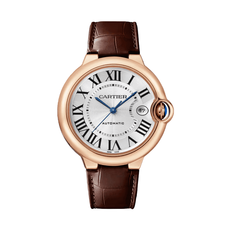 Cartier Ballon Bleu Large Silver Leather 40mm - Image 1