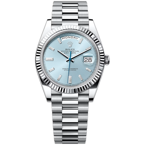 Rolex Day-Date Blue Platinum 40mm