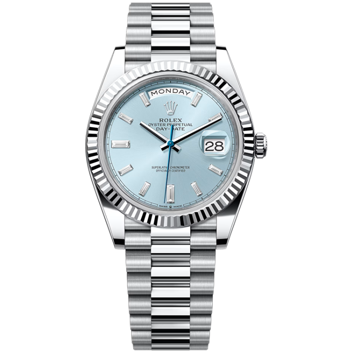 Rolex Day-Date Blue Platinum 40mm - Image 1