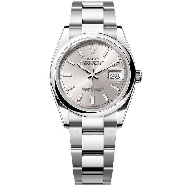 Rolex Datejust Silver Steel 36mm