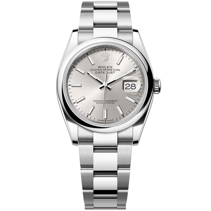Rolex Datejust Silver Steel 36mm - Image 1
