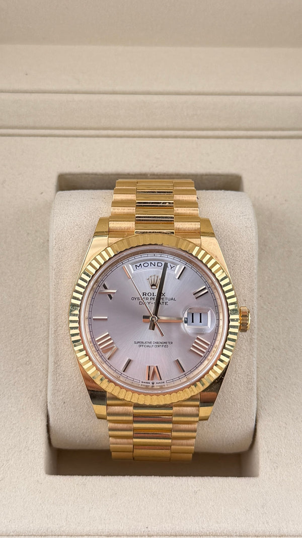2023 Rolex Day-Date 228238 (Watch, Card & Box)