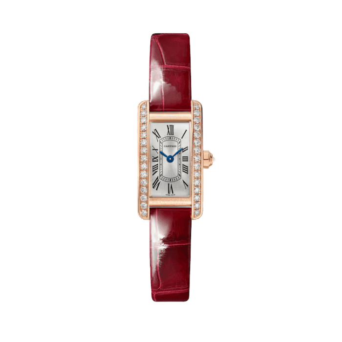 Cartier Tank Américaine Silver Leather 15.2mm - Image 1
