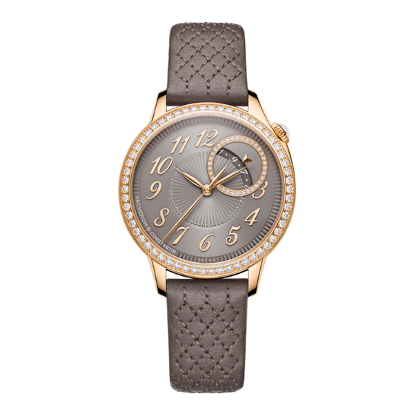 Vacheron Constantin Égérie Moon Phase Grey Leather 35mm