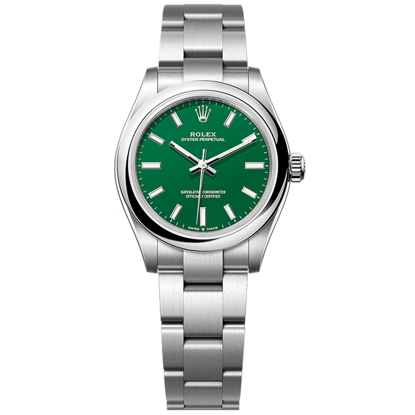 Rolex Oyster Perpetual Green Steel 31mm
