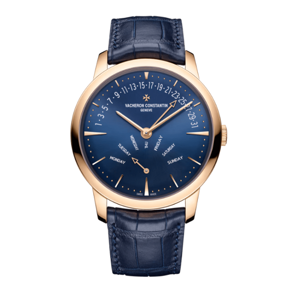 Vacheron Constantin Patrimony Blue Alligator Leather 42.5mm
