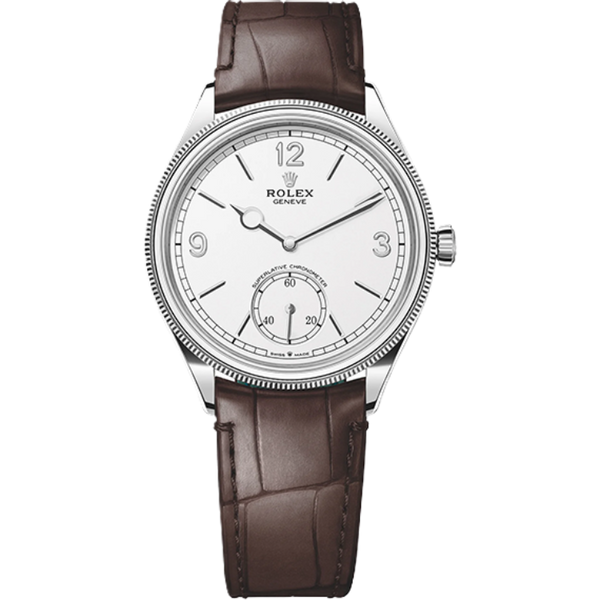 Rolex 1908 Black Leather 39mm