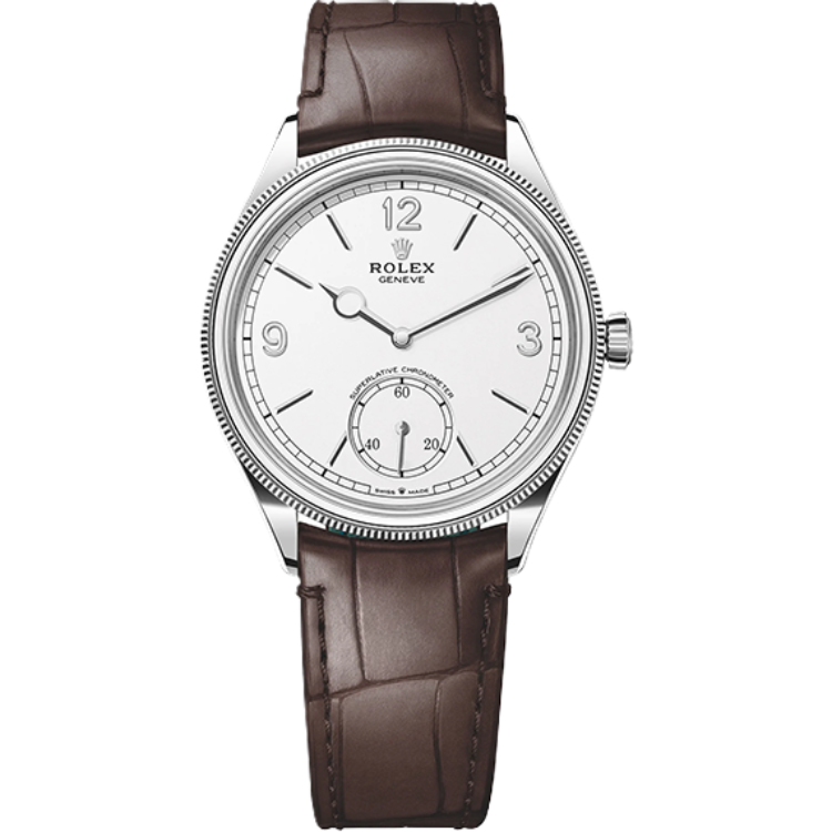 Rolex 1908 Black Leather 39mm - Image 1