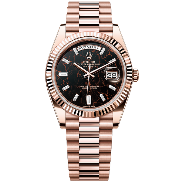 Rolex Day-Date Eisenkiesel Rose Gold 40mm