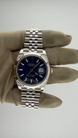 2026 New Rolex Date-Just Blue stock Dial 126334 (Watch, Card & Box) - Thumb 3