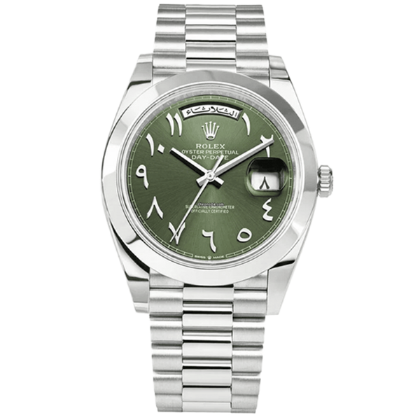 Rolex Day-Date Arabic Green Platinum 40mm