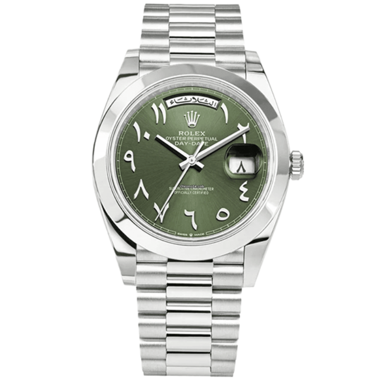Rolex Day-Date Arabic Green Platinum 40mm - Image 1