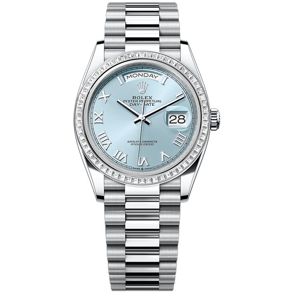Rolex Day-Date Blue Platinum 36mm