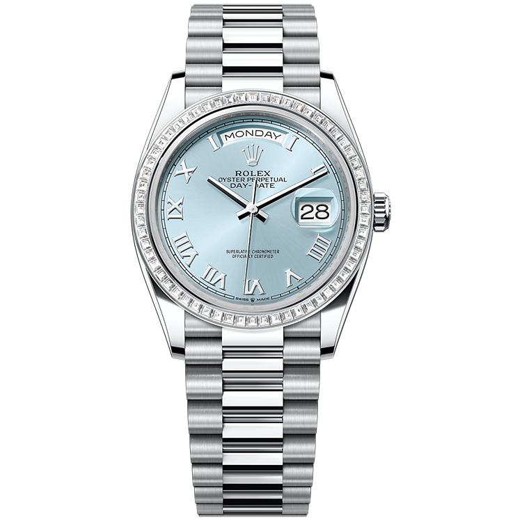 Rolex Day-Date Blue Platinum 36mm - Image 1