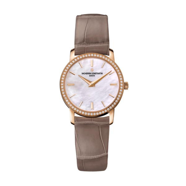 Vacheron Constantin Traditionnelle Quartz Mother of Pearl Alligator Leather 30mm