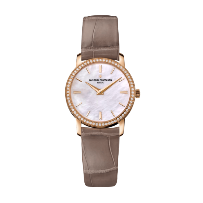 Vacheron Constantin Traditionnelle Quartz Mother of Pearl Alligator Leather 30mm - Image 1