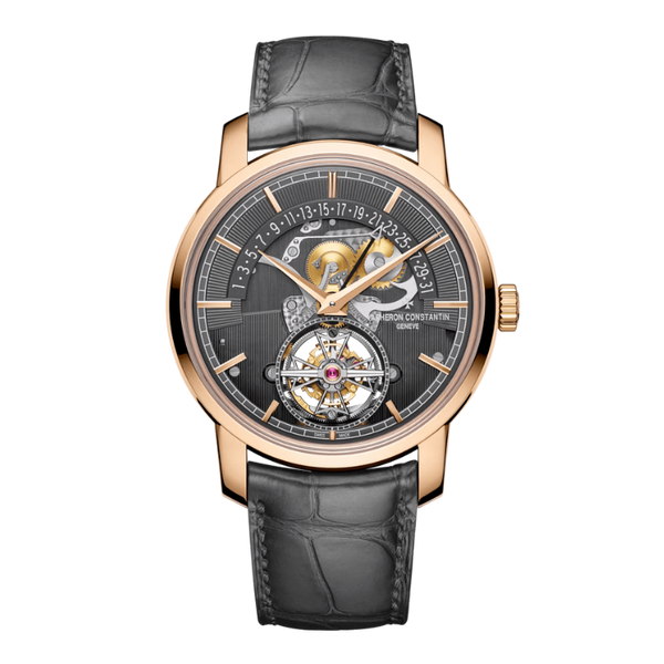 Vacheron Constantin Traditionnelle Tourbillon Skeleton Alligator Leather 41mm