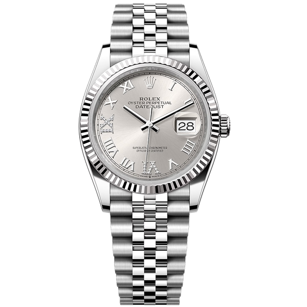 Rolex Datejust Silver Steel 36mm