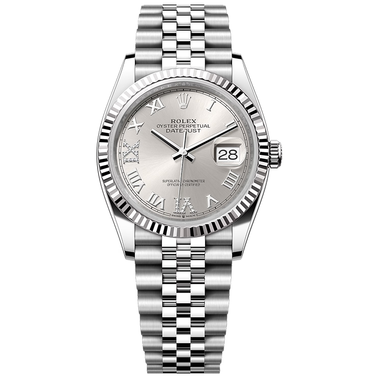 Rolex Datejust Silver Steel 36mm - Image 1