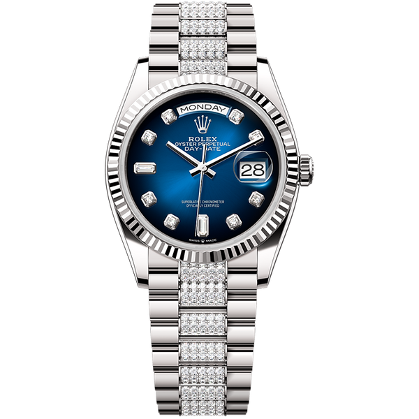 Rolex Day-Date Blue White Gold 36mm