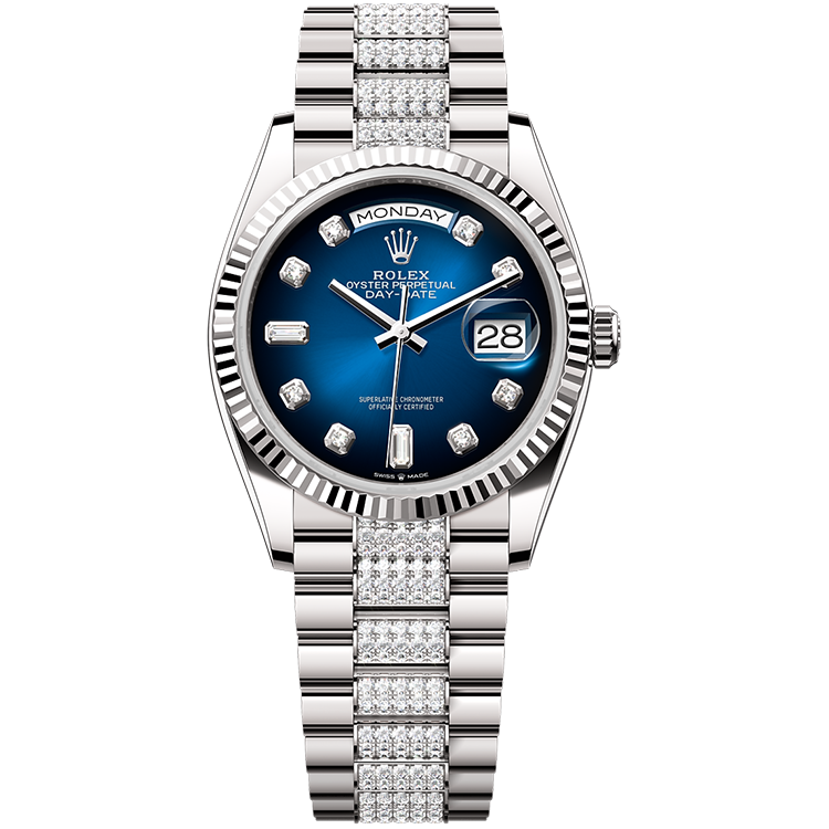 Rolex Day-Date Blue White Gold 36mm - Image 1
