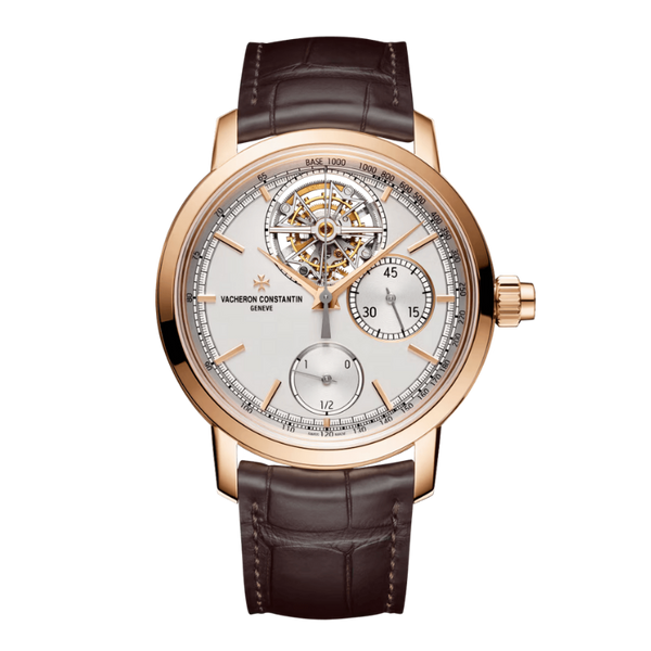 Vacheron Constantin Traditionnelle Tourbillon Silver Alligator Leather 42.5mm