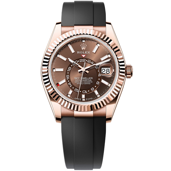 Rolex Sky-Dweller Chocolate Rubber 42mm