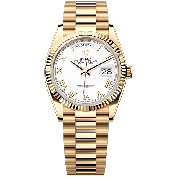 Rolex Day-Date White Yellow Gold 36mm