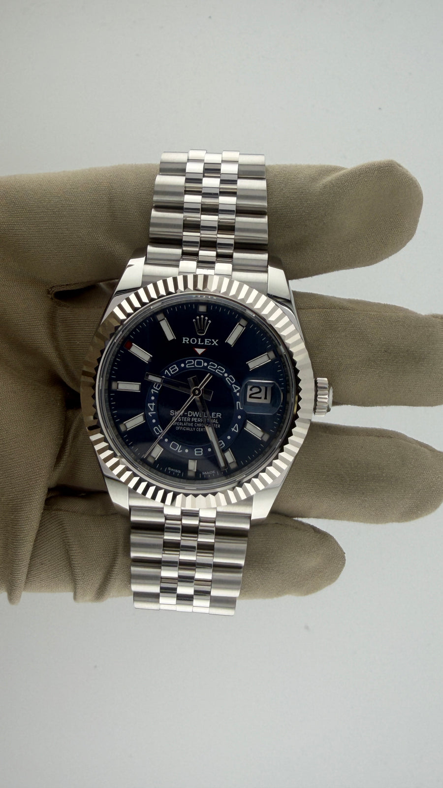 New 2023 Rolex Sky-Dweller Blue Dial 326934 (Watch,Box,Card,WT,Booklets) - Image 2